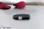 violet, durchsichtige Halskette Stein lila